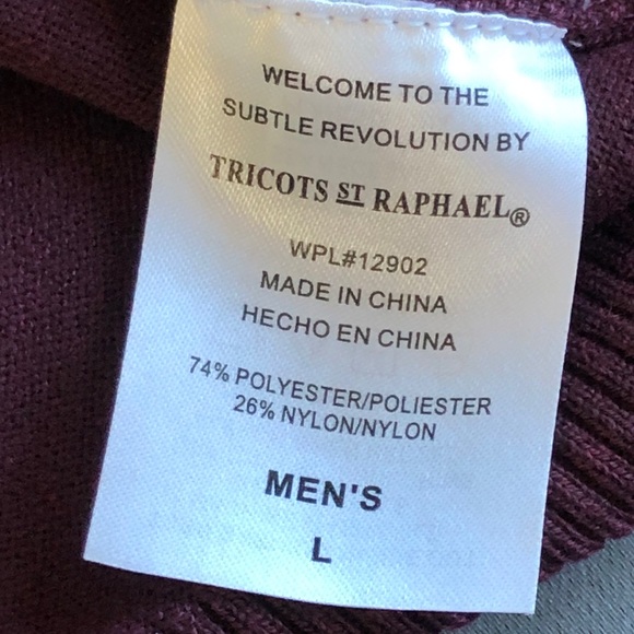 Tricots ST Raphael Men's Sweater Sleeveless L New - Picture 12 of 16